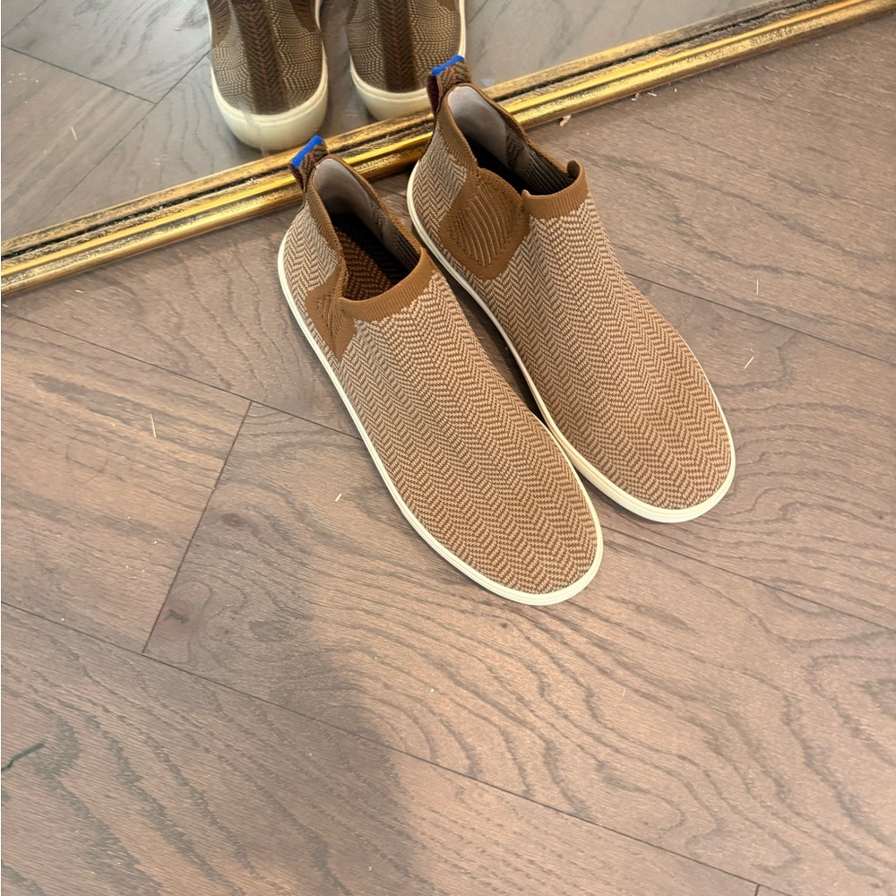 Rothy’s Women’s High Top Slip-On Knit Sneakers - Brown